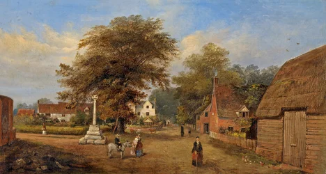Villaggio di Hempsted, Gloucestershire, c.1880