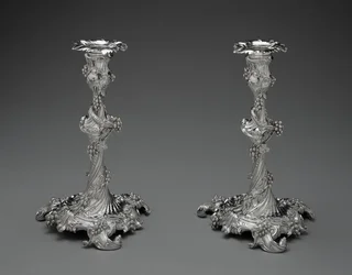 Coppia di candelabri, c.1755-56