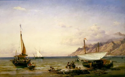Pescatori che mantengono le loro reti