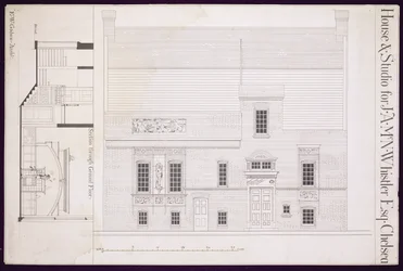 Progetto per Casa e Studio per J.A.M. Whistler Esq, Chelsea, c.1877-78