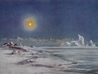 Guardando a ovest da Cape Evans, 1911, 1913