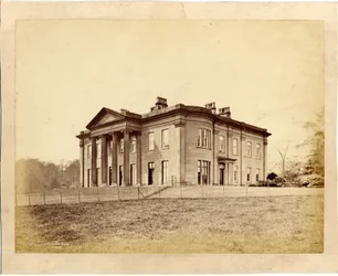 Veduta della casa di Roundhay, Roundhay Park, Leeds