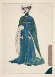 Una signora, bozzetto di costume per Henry Irving