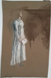 Una figura in abito classico
