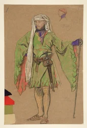 Bushy, bozzetto di costume per Re Riccardo II