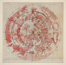 Studio di composizione con figure zodiacali per