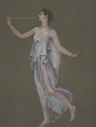 Studio di figura per la figura della Fama(?)