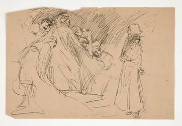 Galahad e le Virtù Prigioniere, studio per La Ricerca del Santo Graal (serie di quindici dipinti per la Biblioteca Pubblica di Boston, completata nel 1901)