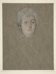 Testa di donna anziana per l