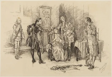 Illustrazione per She Stoops to Conquer di Goldsmith: «Avete fatto bene, signore, ad aiutare a rendermi ridicola?»