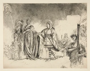 Mattina del matrimonio di Teseo e Ippolita (studio per .1036) - Entra Teseo, da Sogno di una notte di mezza estate