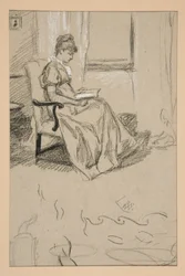 Ritratto di Mrs. Abbey, che legge