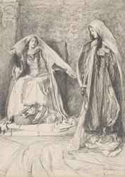 Rebecca e Rowena, illustrazione per Ivanhoe