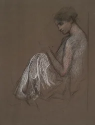 Figura femminile seduta