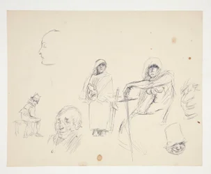 Foglio di studi di figure