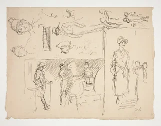 Foglio di studi di figure