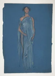 Schizzo di una Donna - Studio di Costume per una Commedia?