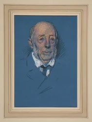 Studio. Uomo anziano per l