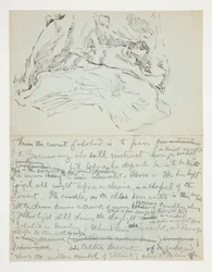 Studio per La ricerca del Santo Graal (serie di quindici dipinti per la Biblioteca Pubblica di Boston, completata nel 1901): studio di drappeggio