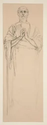Studio per una vetrata raffigurante San Pietro, Parigi