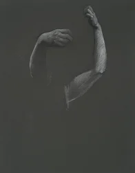 Studio per le mani della figura delle 3 pm(?)