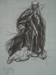 Studio per la Regina, da La Scena del Teatro, Amleto, atto 3, scena 2