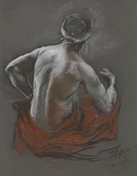 Studio di un Indiano Seduto, Studio di figura per Penn