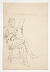 Studio di un uomo che legge