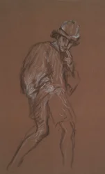 Studio di un uomo che cammina