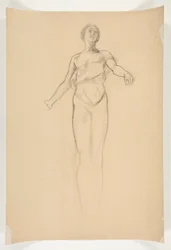 Studio di una figura femminile allegorica per un murale al palazzo del capitolo statale a Harrisburg, Pennsylvania, 1902-1911 (completato da John Singer Sargent)