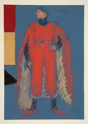 Willoughby, bozzetto di costume per Henry Irving