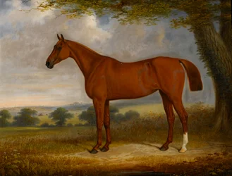 Cacciatore di Castagne in un Paesaggio, 1867