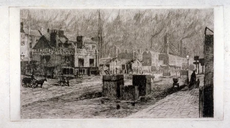 Vine Tavern, Mile End Road, Stepney, Londra, 1871