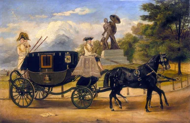 La carrozza da parata del visconte Eversley a Hyde Park, c1856
