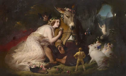 Scena da „Sogno di una notte di mezza estate“: Titania e Bottom