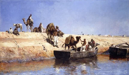 Imbarco di Cammelli sulla Spiaggia a Sale, Marocco