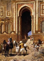 Il portale di Alah-ou-din, Vecchia Delhi, fine XIX secolo