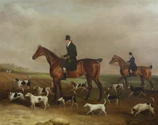 Michael Beverley con il suo Whipper e Harriers, 1831