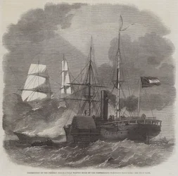Distruzione del Mercantile Federale Harvey Birch da parte della Nave da Guerra Confederata Nashville