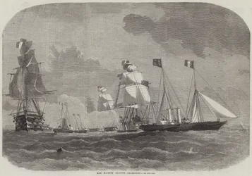 Sua Maestà lascia Cherbourg