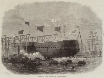 Varo della HMS Triumph a Jarrow-on-Tyne