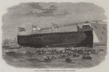 Varo della fregata corazzata di Sua Maestà Ocean a Devonport