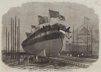 Varo della fregata a vapore di Sua Maestà Resistance a Millwall