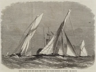 Royal London Yacht Club Match, la Sphinx e la Volante che girano a Southend