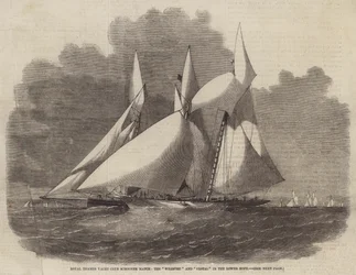 Regata di Schooner del Royal Thames Yacht Club, il Wildfire e il Vestal nel Lower Hope