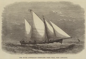 La barca della stampa del giornale del Sud Australia, Port Adelaide