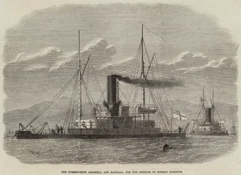 Le navi torretta Abissinia e Magdala, per la difesa del porto di Bombay