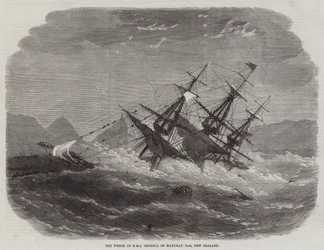 Il naufragio della HMS Orpheus sulla Manukau Bar, Nuova Zelanda