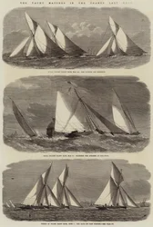 Le gare di yacht nel Tamigi la scorsa settimana