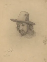 Edward Winslow, schizzo per la firma del Patto nella cabina del Mayflower